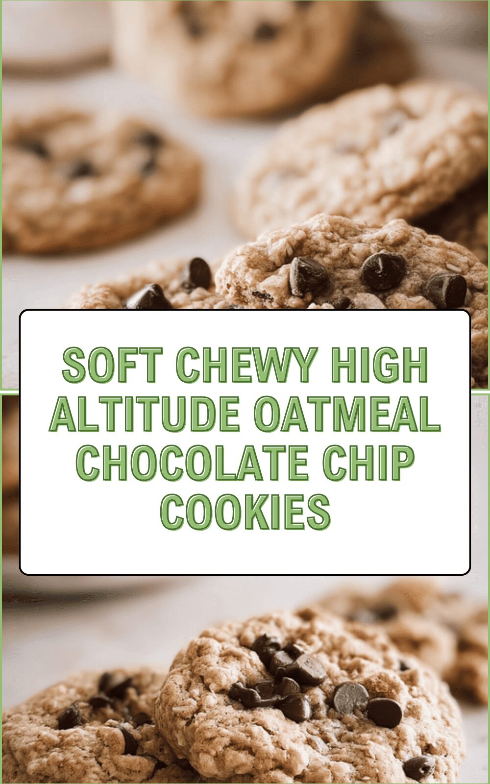 Soft Chewy High Altitude Oatmeal Chocolate Chip Cookies