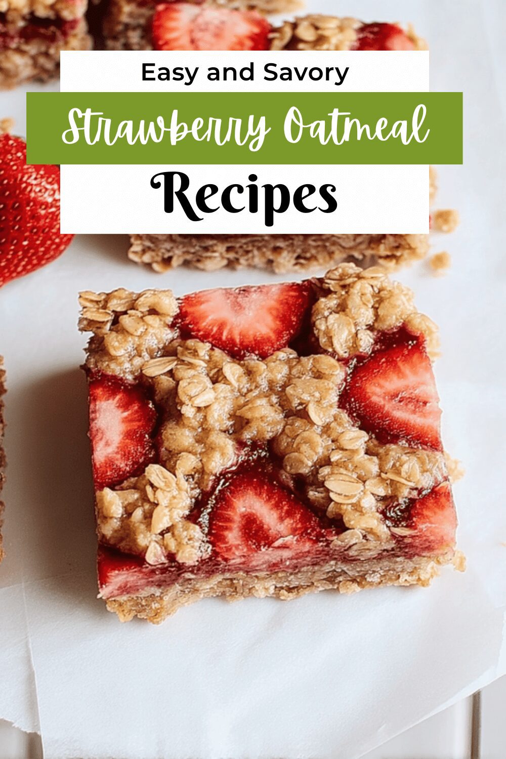 Strawberry Oatmeal Bars