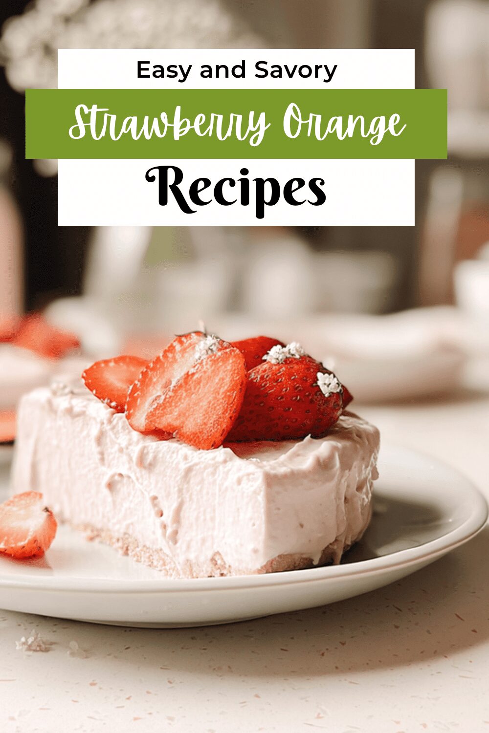 Strawberry Orange Cream Pie