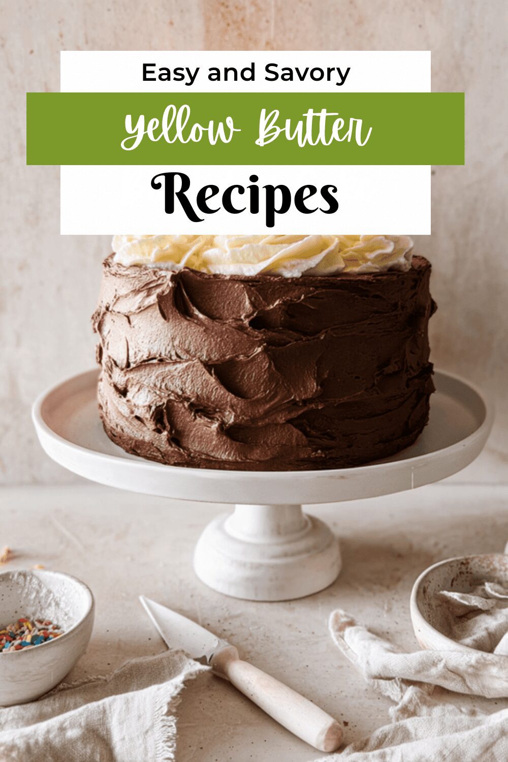 Yellow Butter Birthday Cake