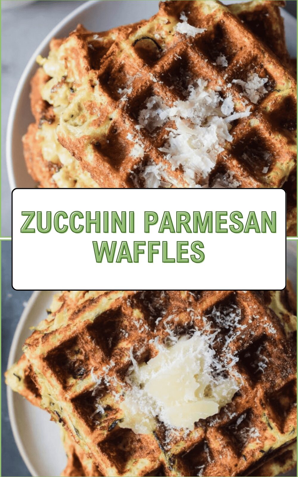Zucchini Parmesan Waffles