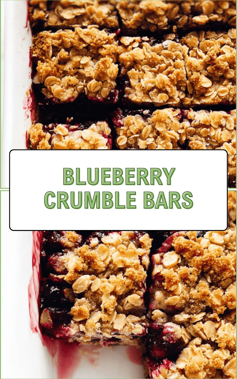 Blueberry Crumble Bars
