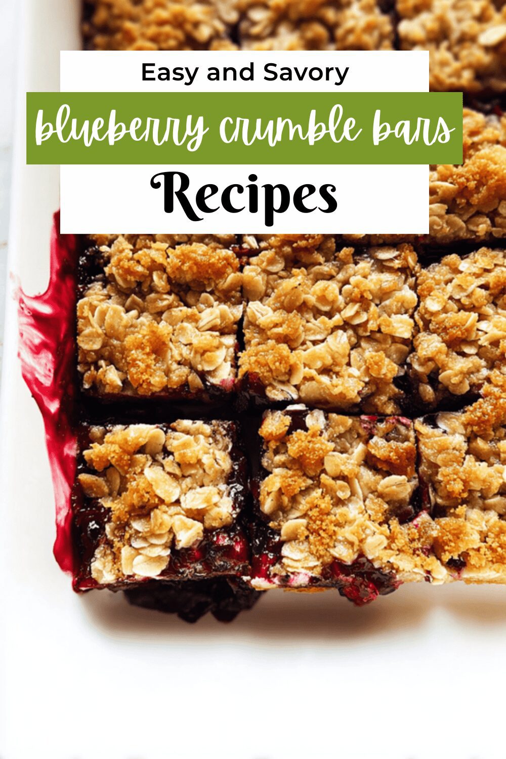 Blueberry Crumble Bars