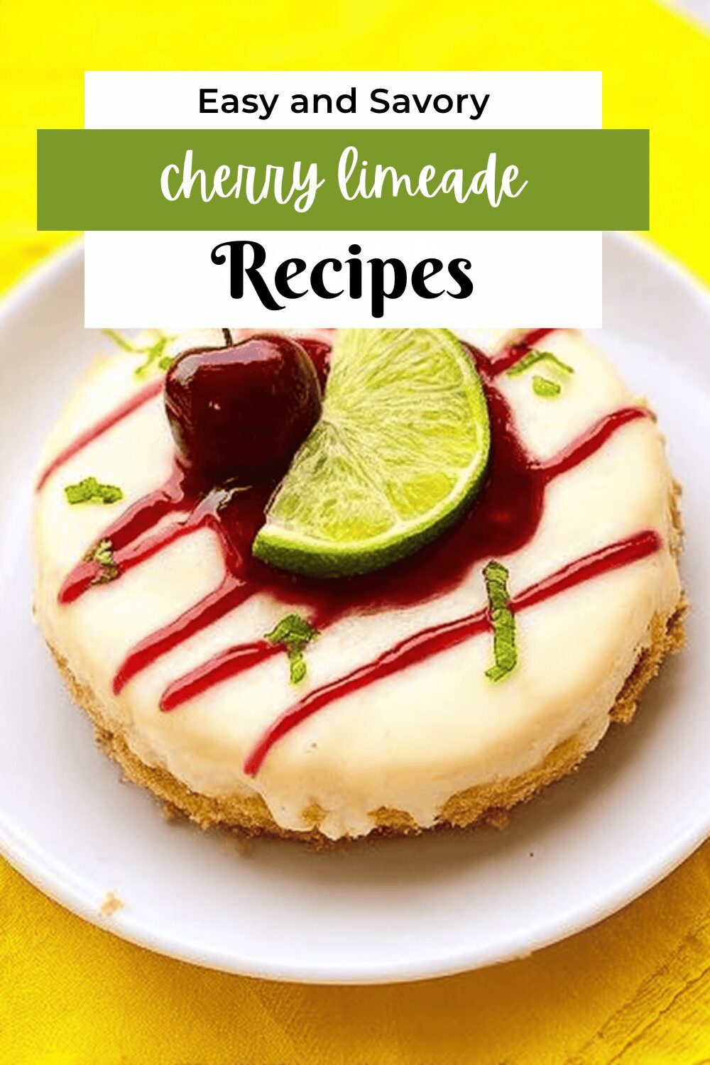 Cherry Limeade Cheesecake