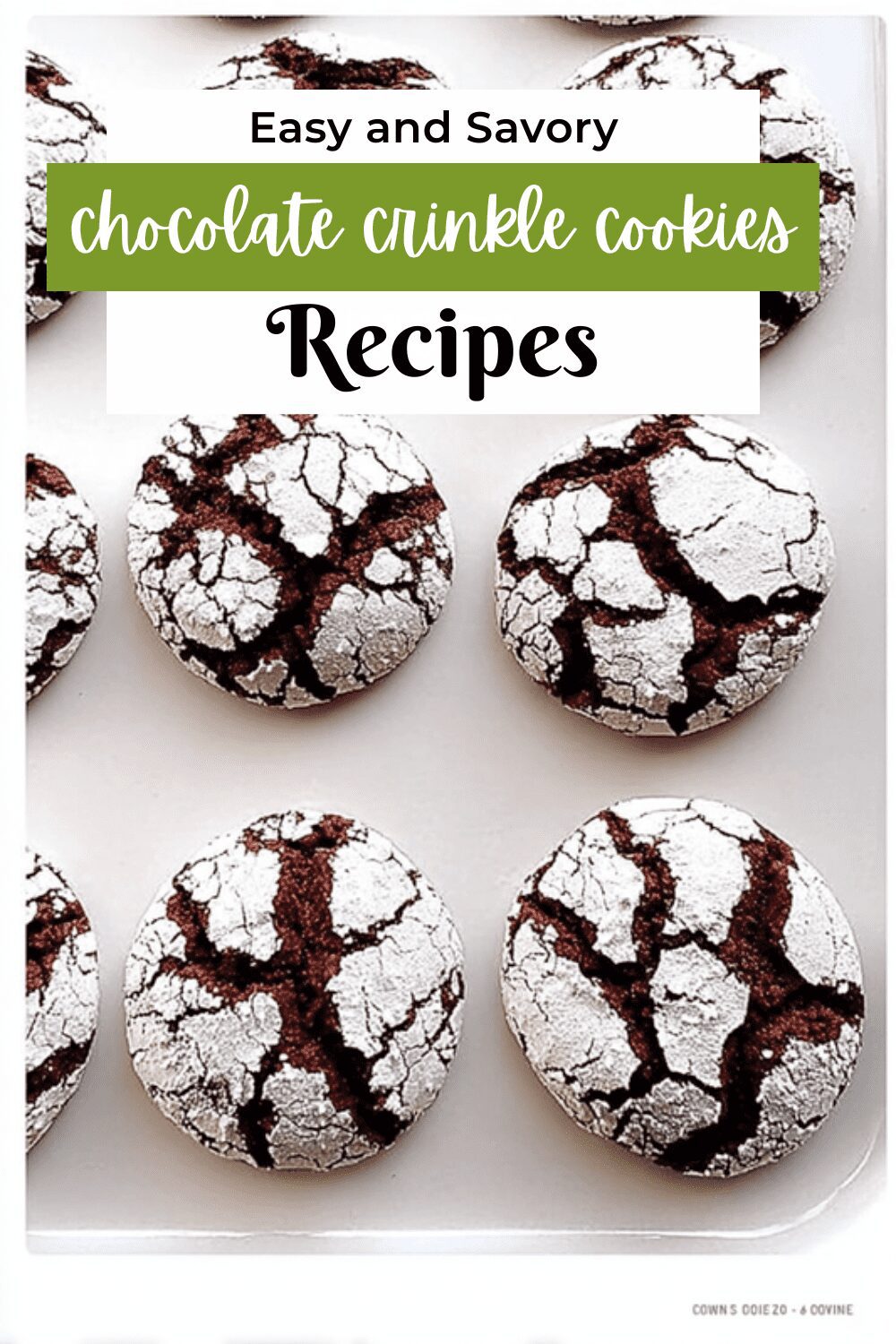 Chocolate Crinkle Cookies Recipe
