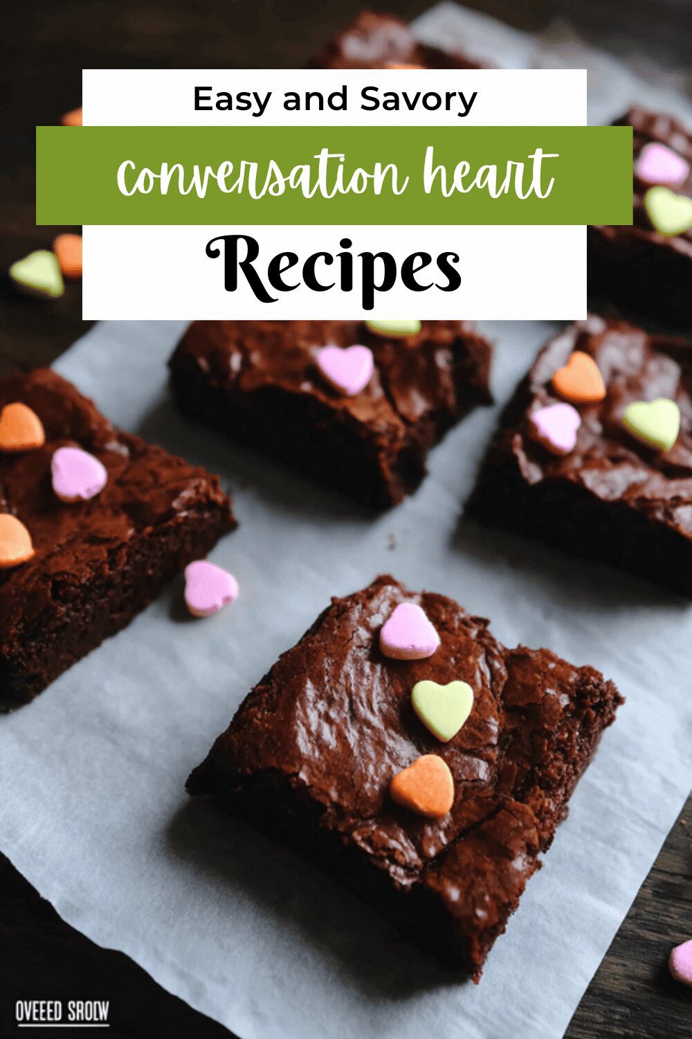Conversation Heart Brownies