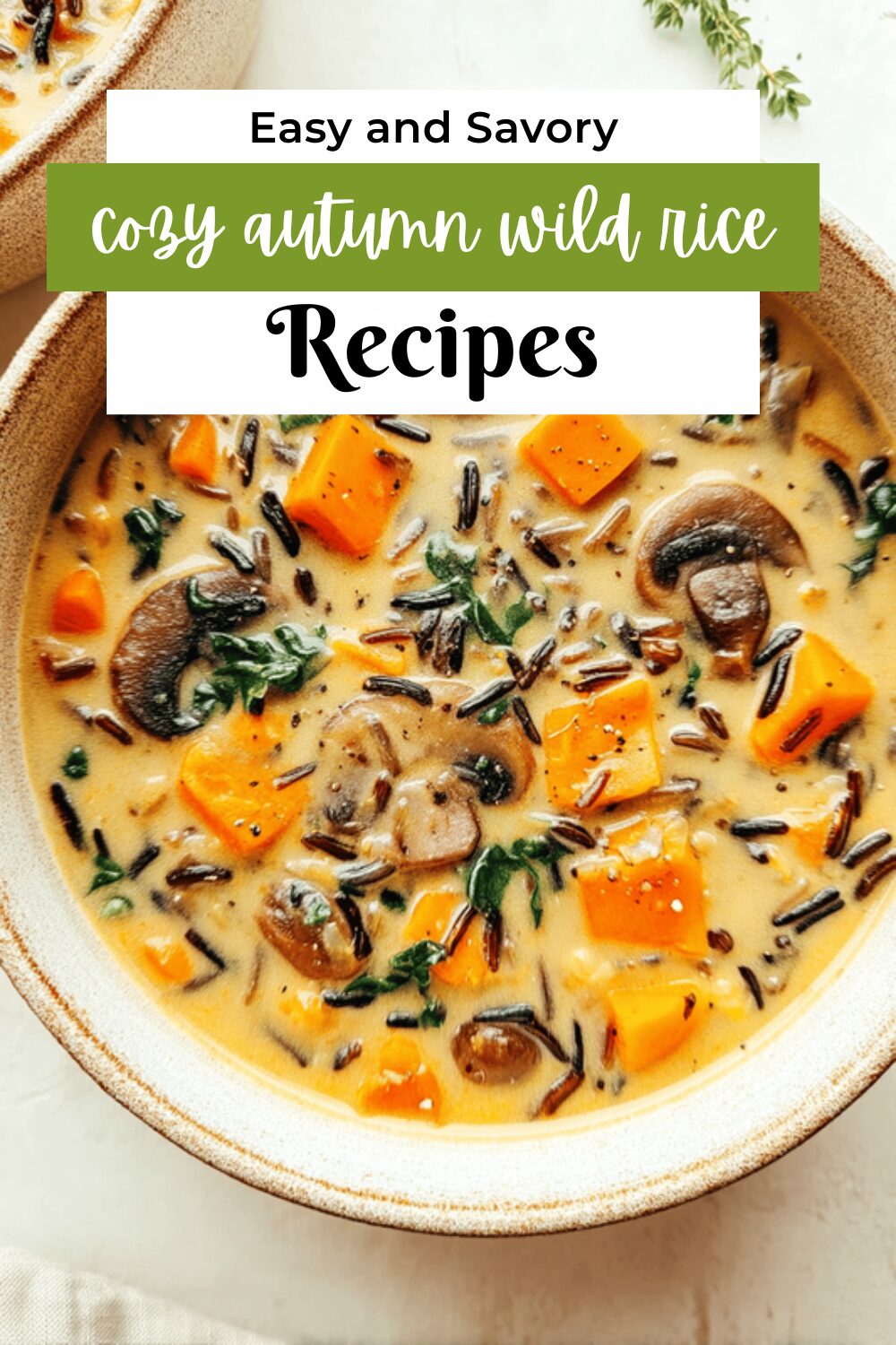 Cozy Autumn Wild Rice Soup