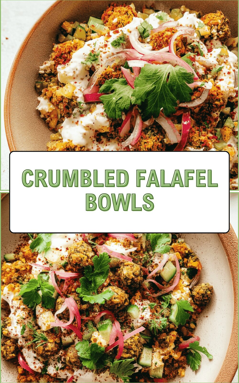 Crumbled Falafel Bowls