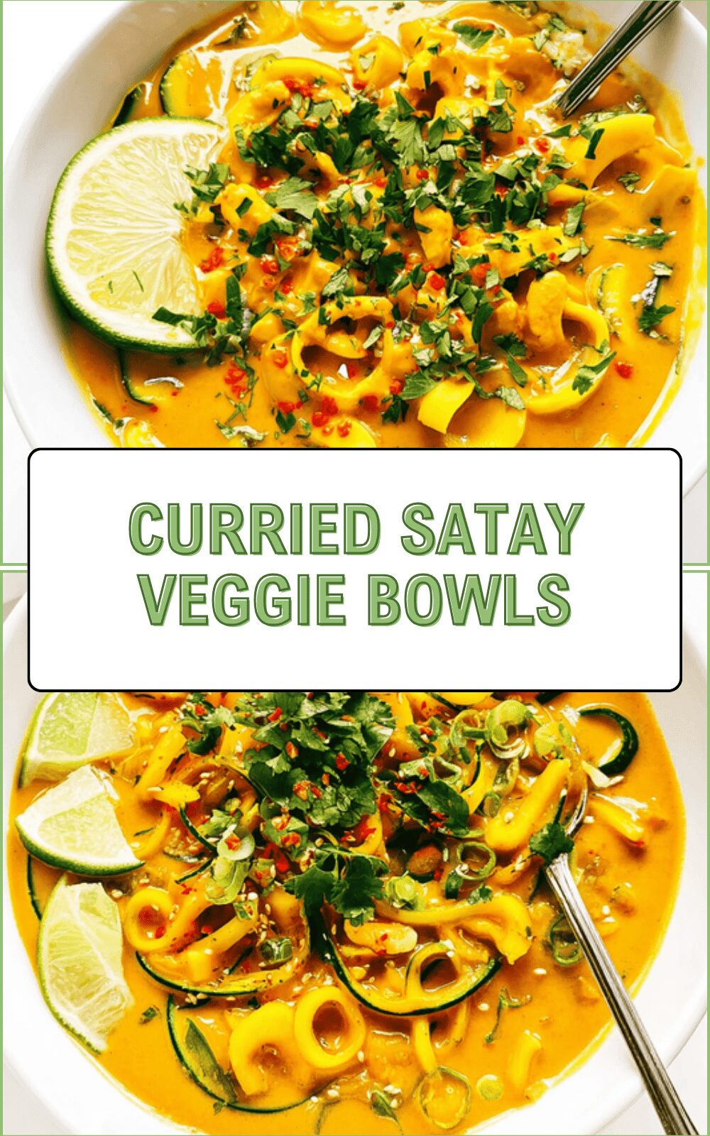 Curried Satay Veggie Bowls