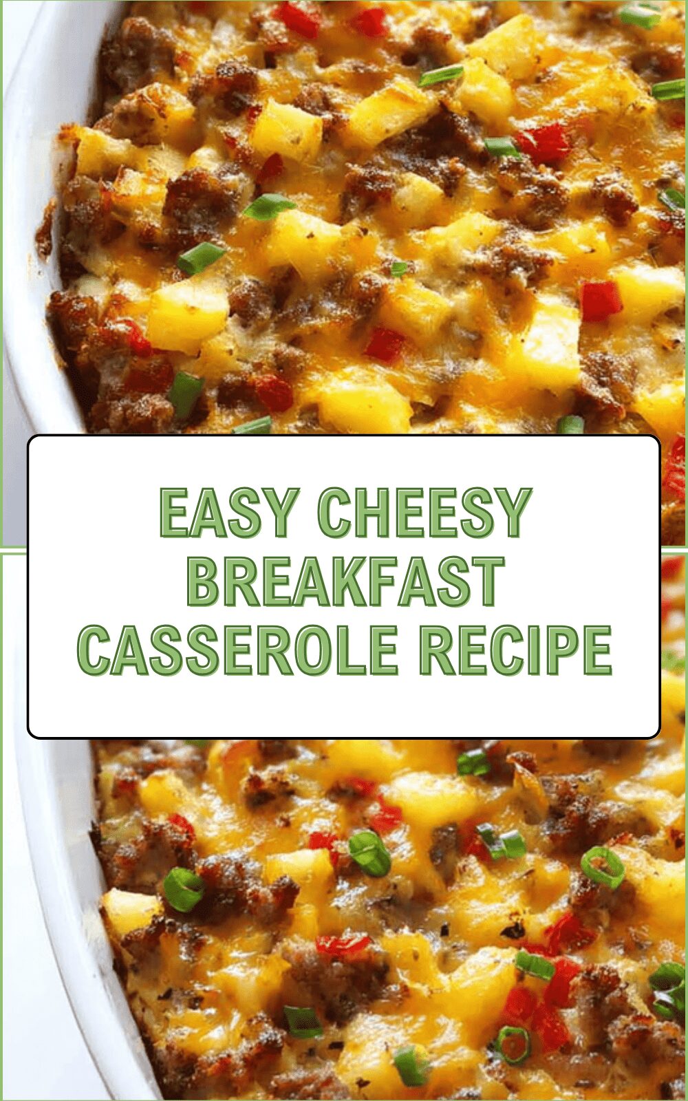 Easy Cheesy Breakfast Casserole Recipe