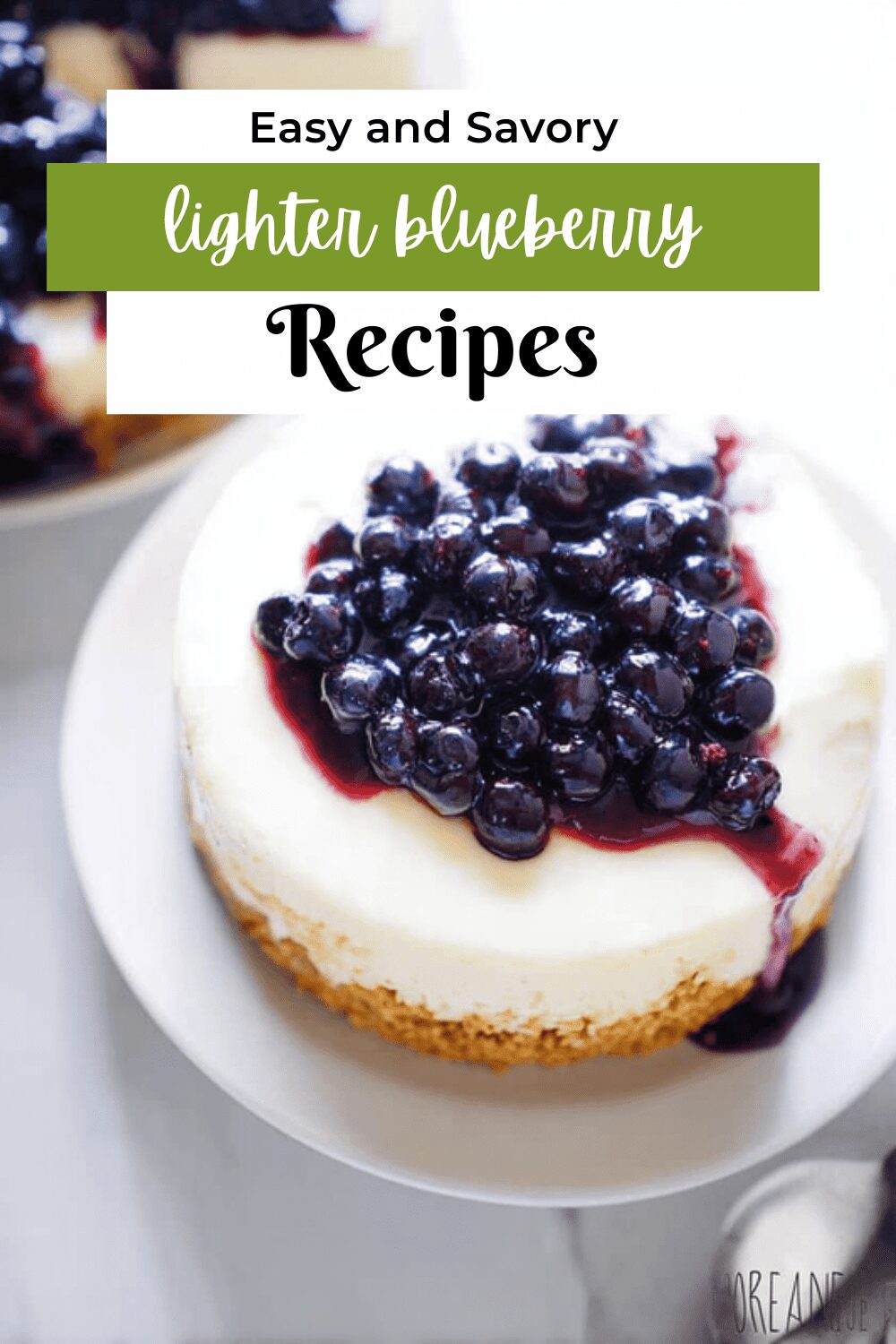 Lighter Blueberry Cheesecake