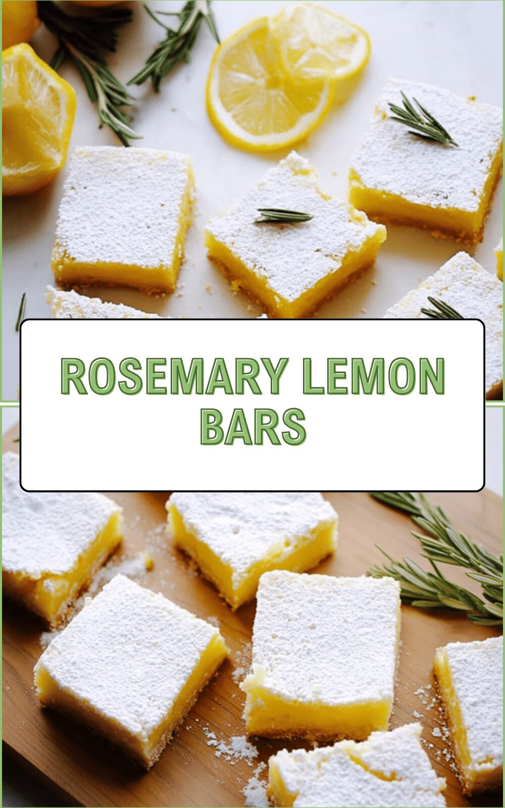 Rosemary Lemon Bars