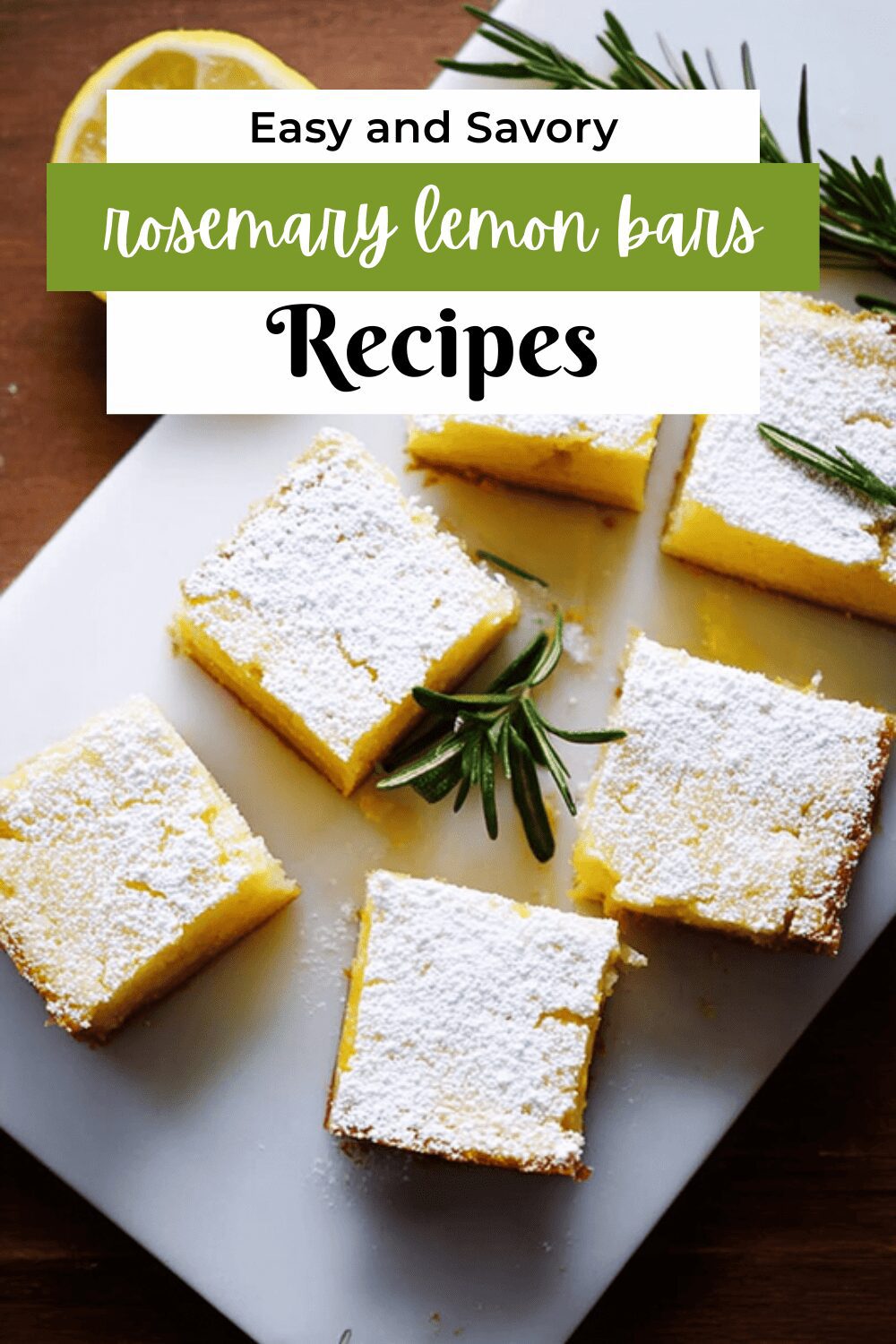 Rosemary Lemon Bars