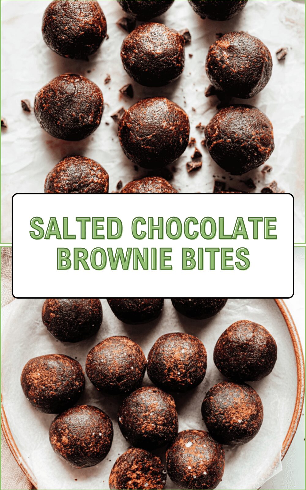 Salted Chocolate Brownie Bites