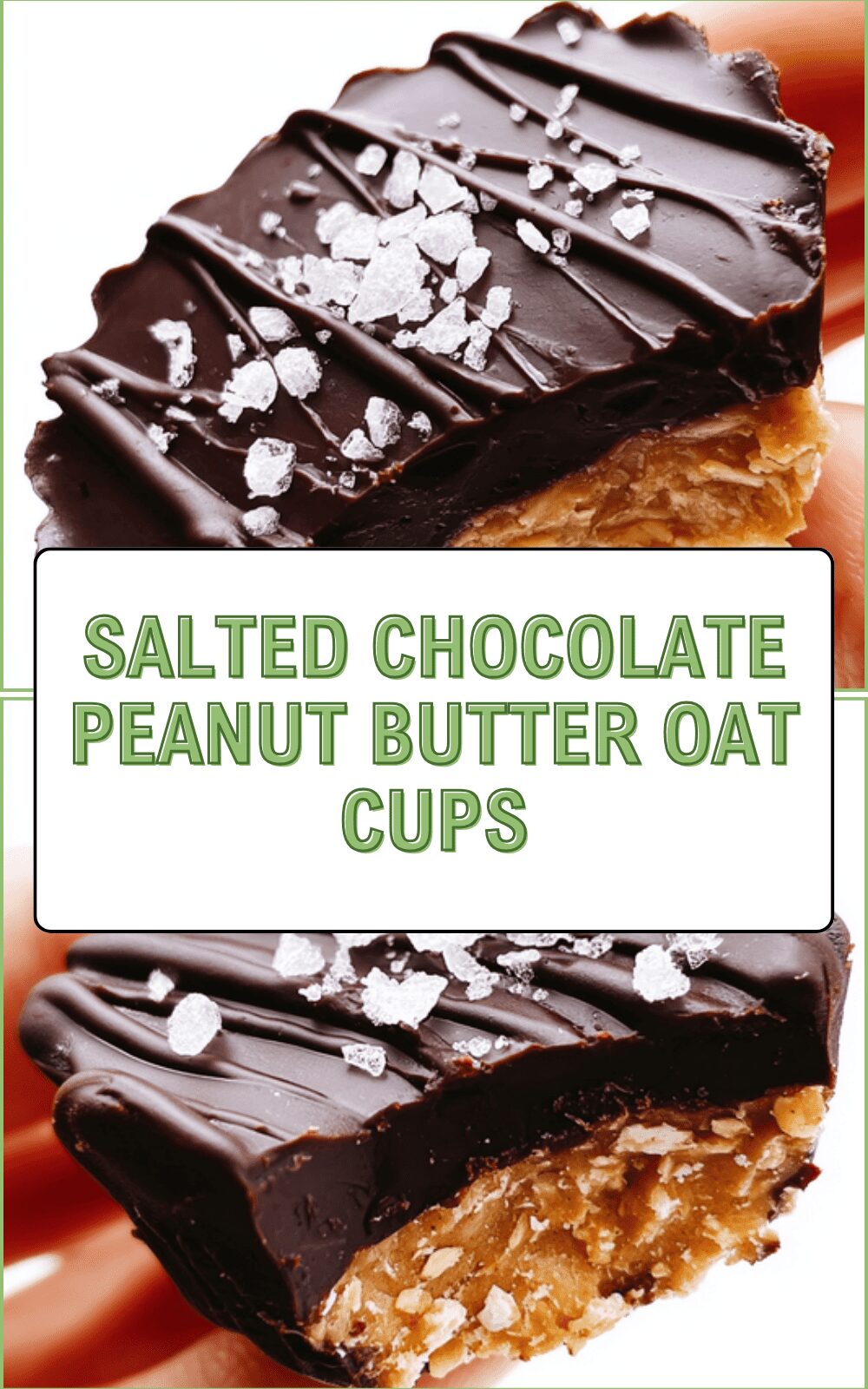 Salted Chocolate Peanut Butter Oat Cups