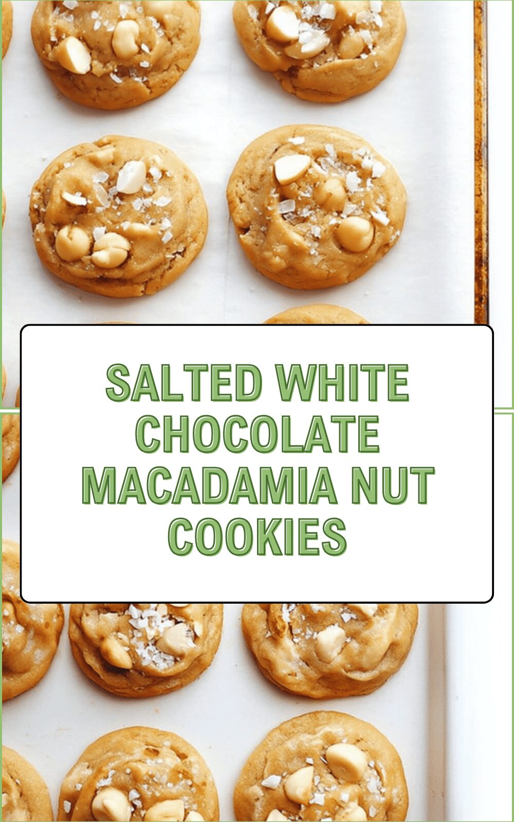 Salted White Chocolate Macadamia Nut Cookies