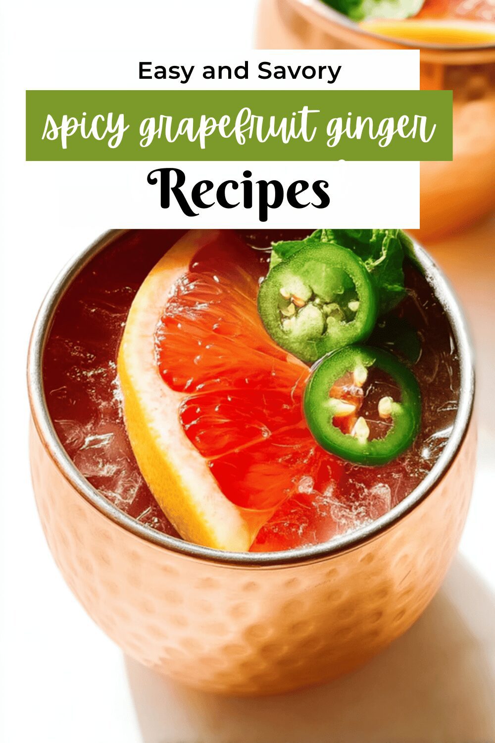 Spicy Grapefruit Ginger Fizz Mocktail