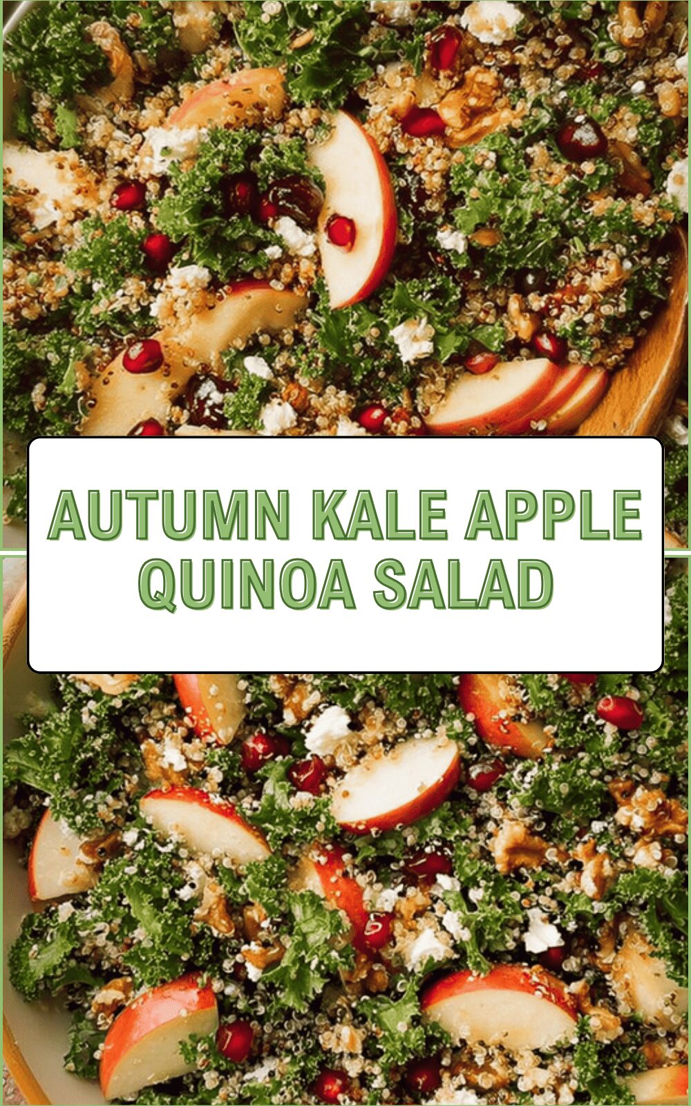 Autumn Kale Apple Quinoa Salad