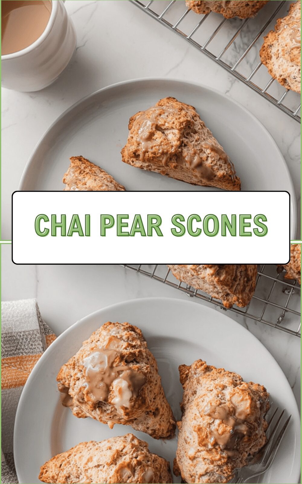 Chai Pear Scones