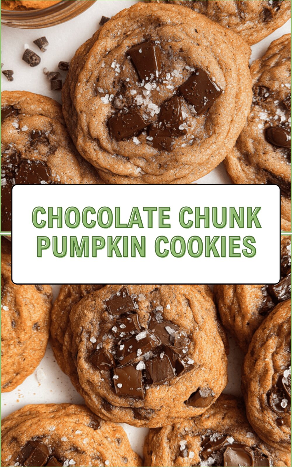 Chewy Pumpkin Chocolate Chip Cookies With Warm Spices 6 Chocolate Chunk Pumpkin Cookies