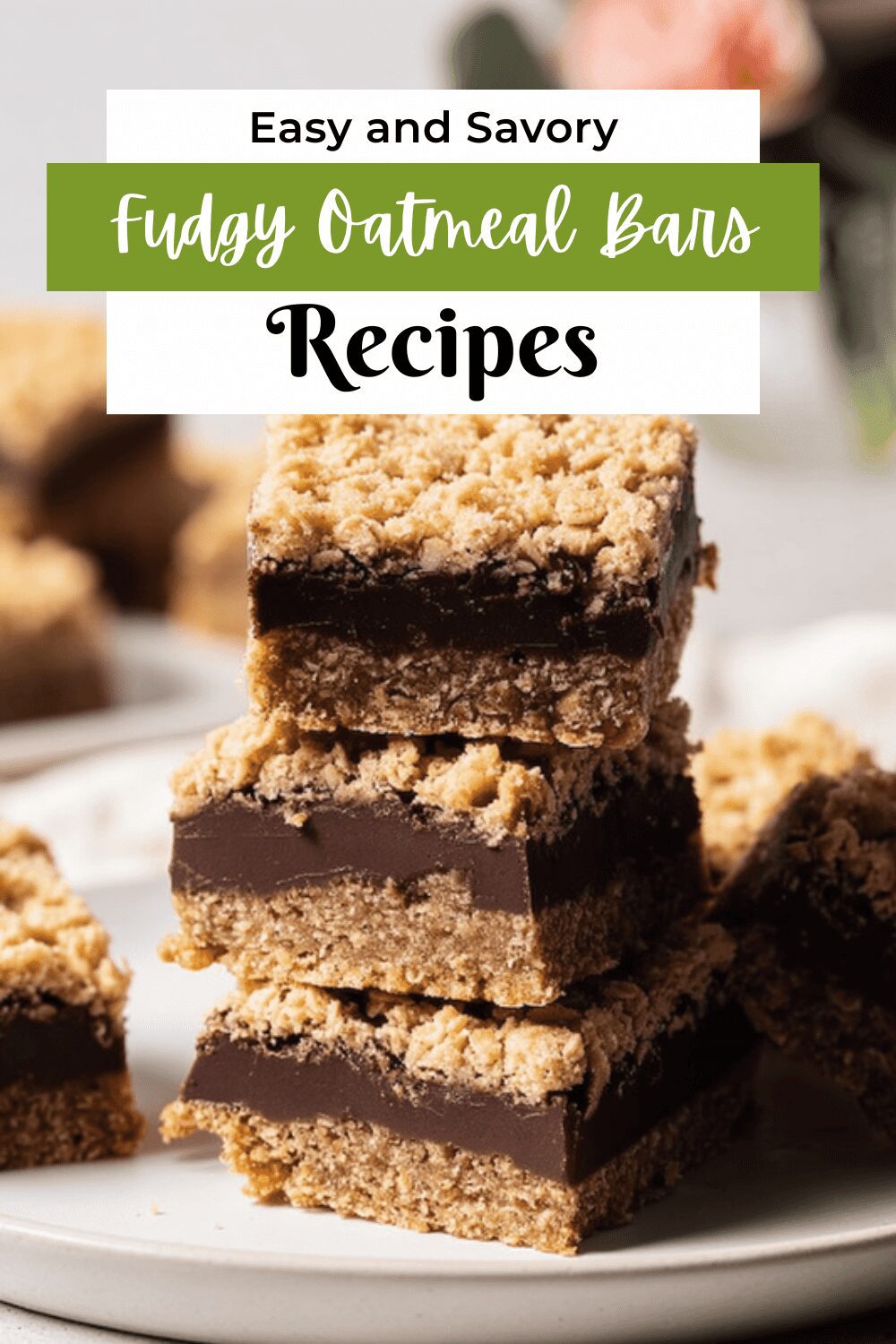Oatmeal Fudge Bars Recipe With Rich Chocolate And Chewy Texture 7 Fudgy Oatmeal Bars