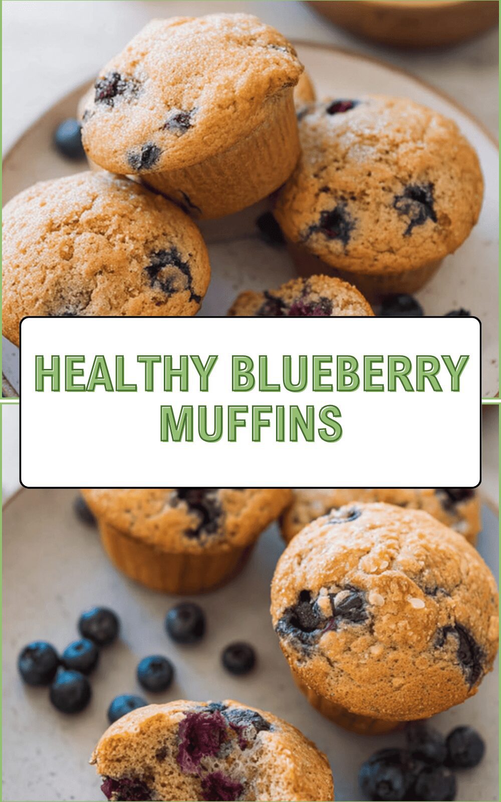 Healthy Blueberry Muffins