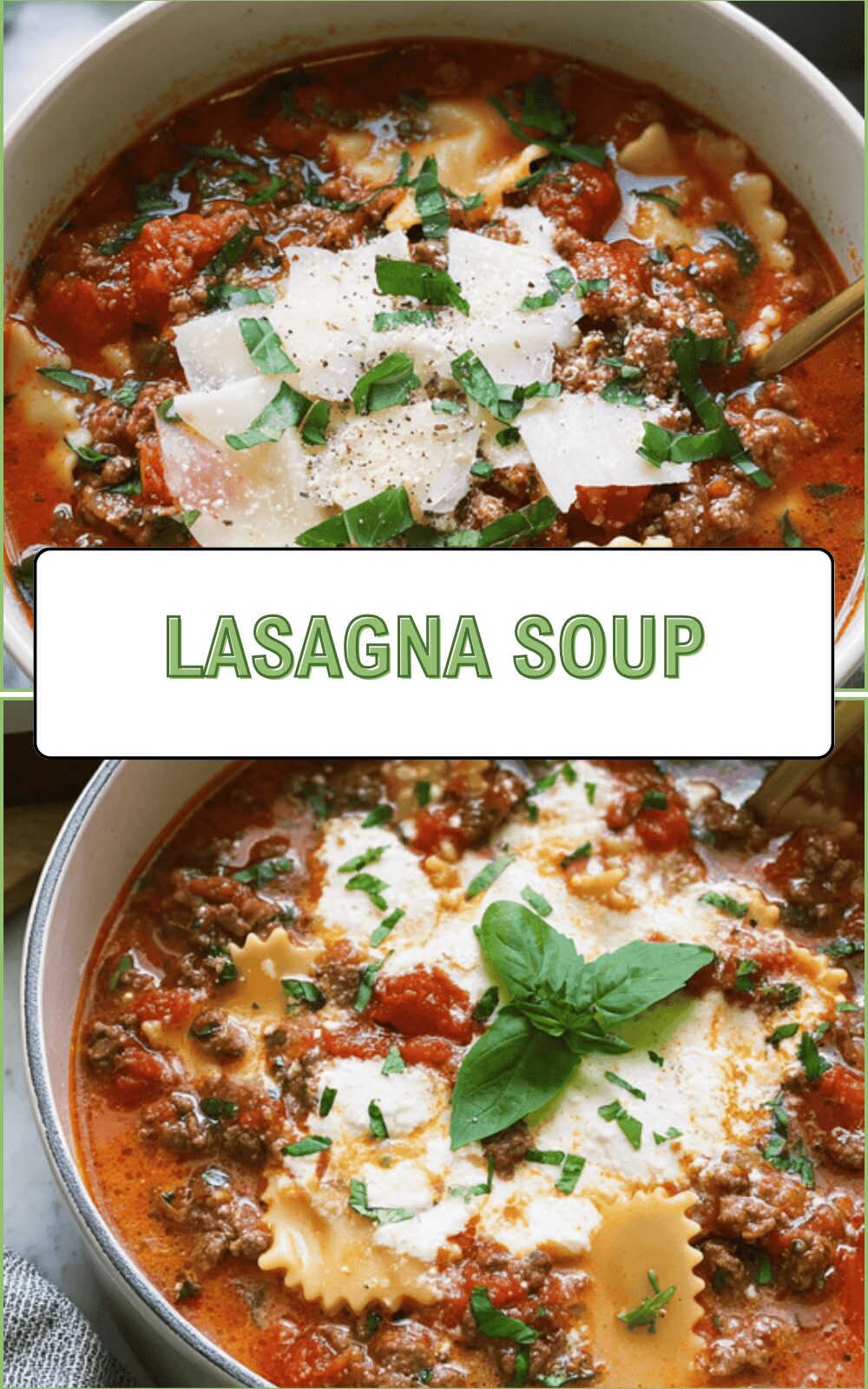 Lasagna Soup