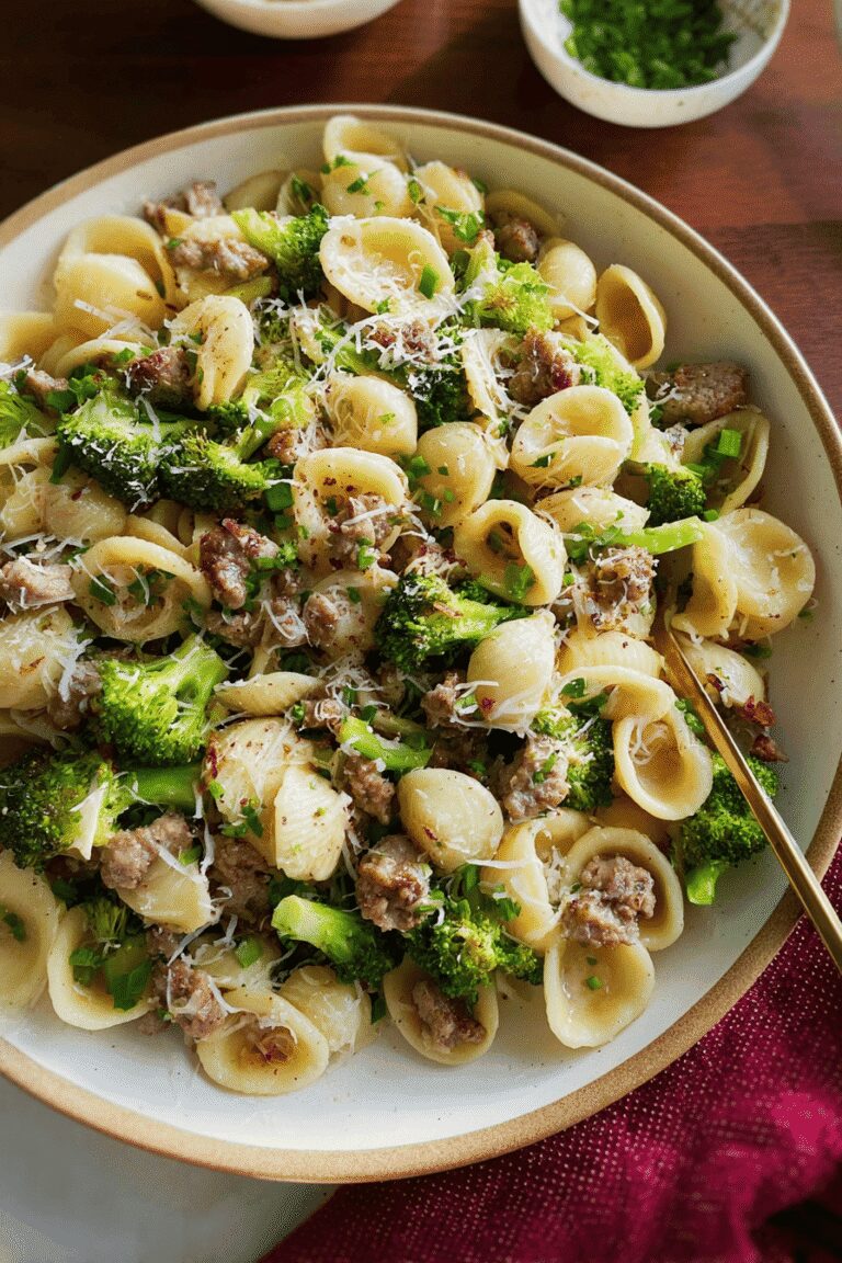 Orecchiette With Sausage Broccoli 39.Png