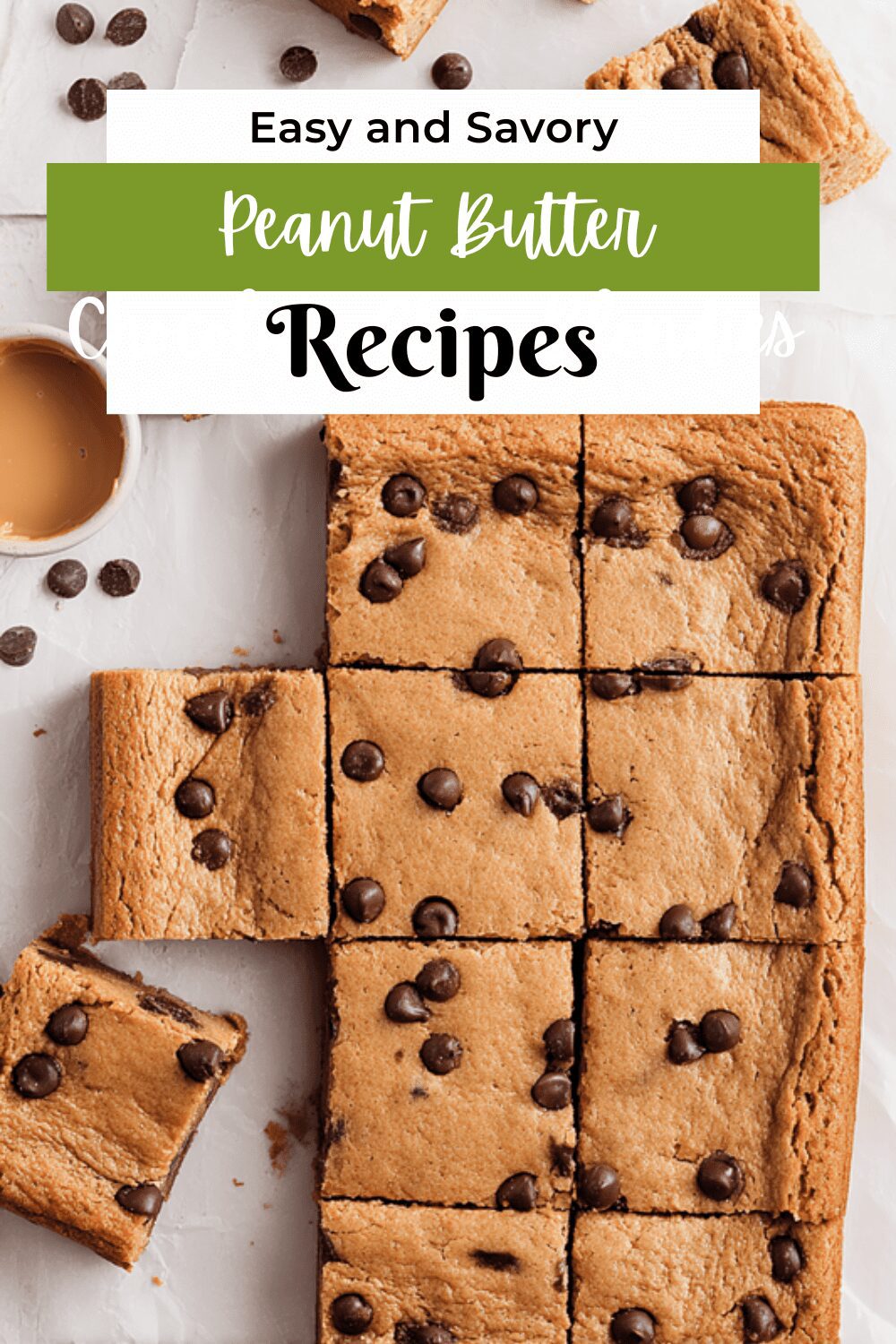 Peanut Butter Chocolate Chip Blondies