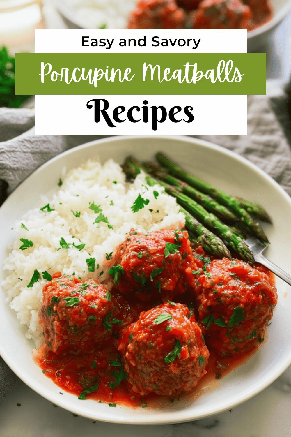 Porcupine Meatballs