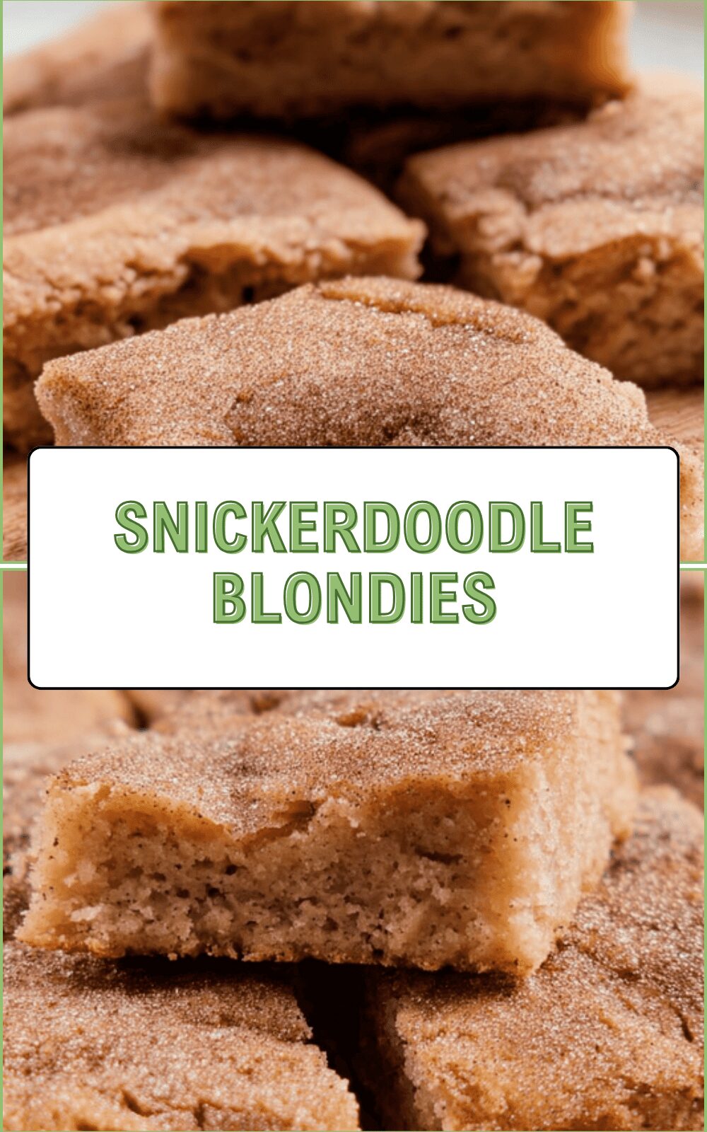 Snickerdoodle Blondies