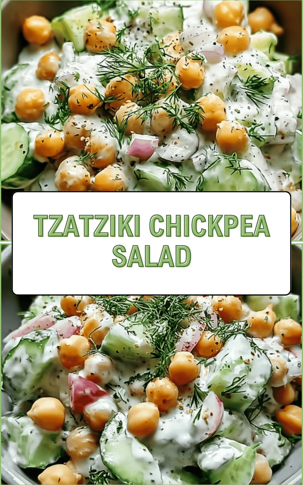 Tzatziki Chickpea Salad Recipe With Fresh Herbs And Creamy Dressing 6 Tzatziki Chickpea Salad