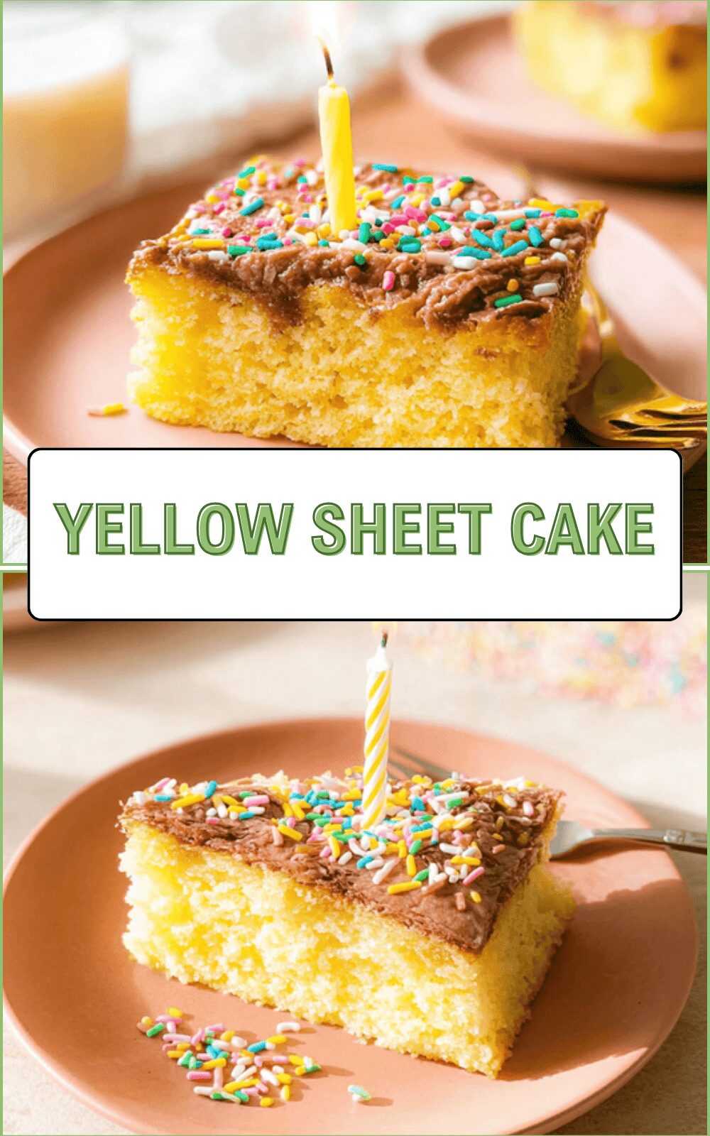 Yellow Sheet Cake With Rich Chocolate Fudge Frosting Recipe 6 Yellow Sheet Cake