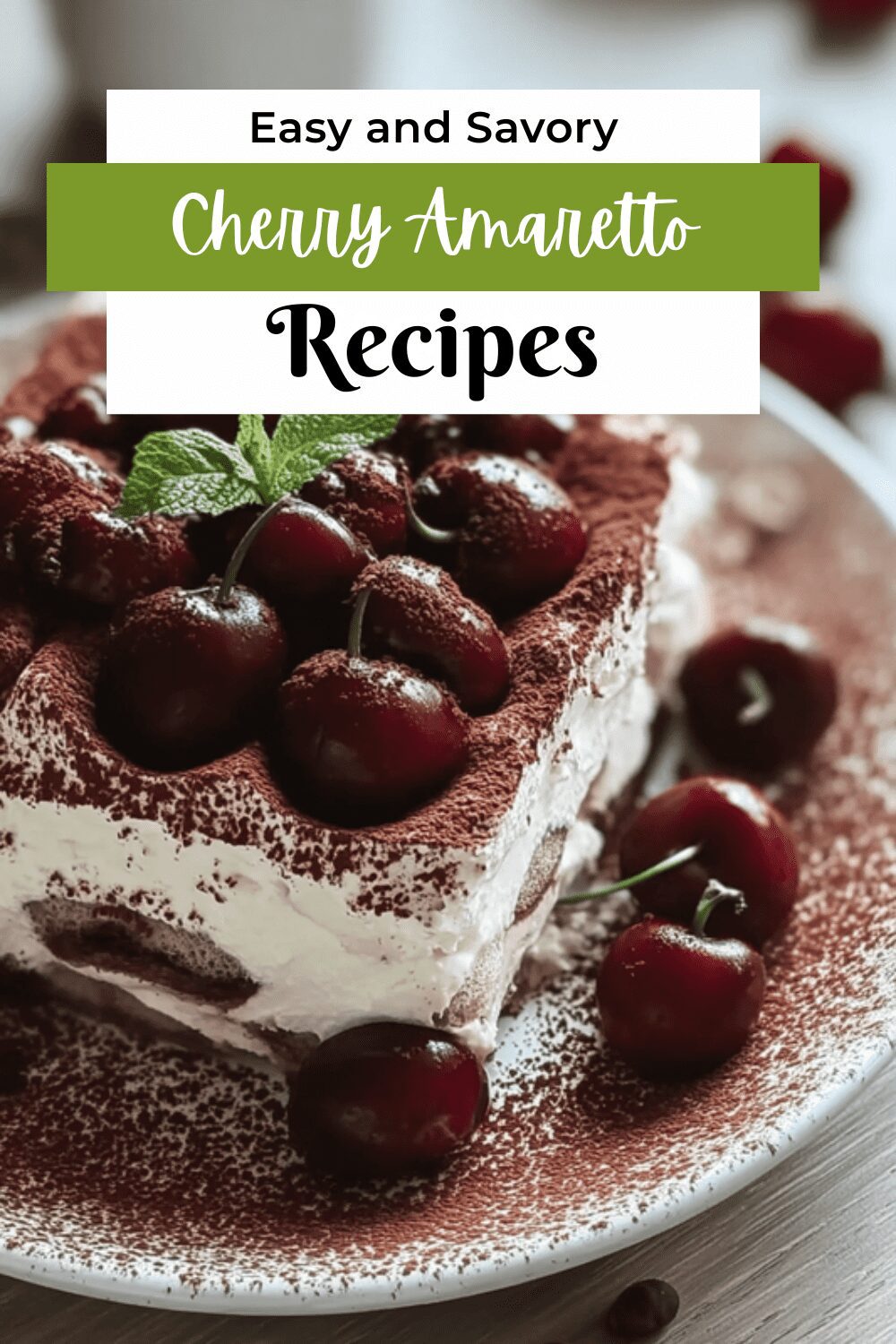 Cherry Amaretto Tiramisu