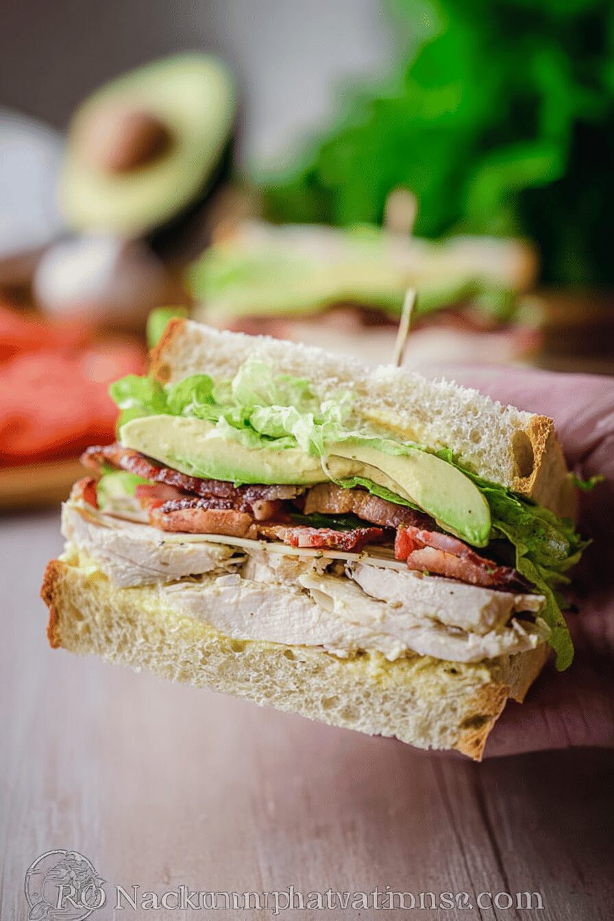Chicken Bacon Avocado Sandwich