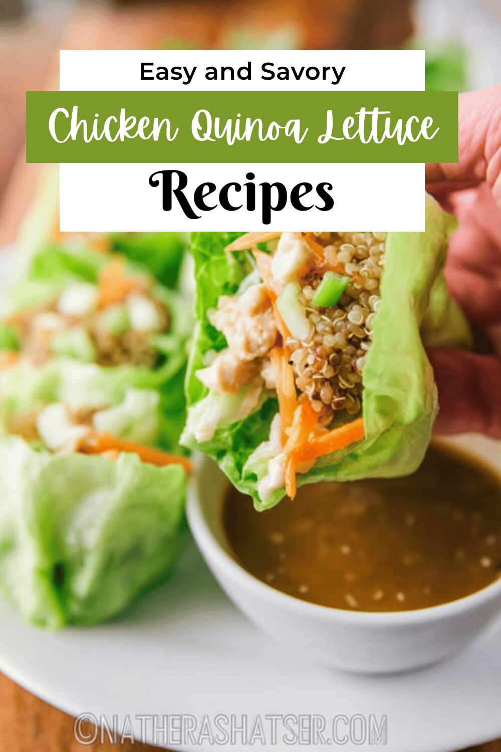 Chicken Quinoa Lettuce Wraps