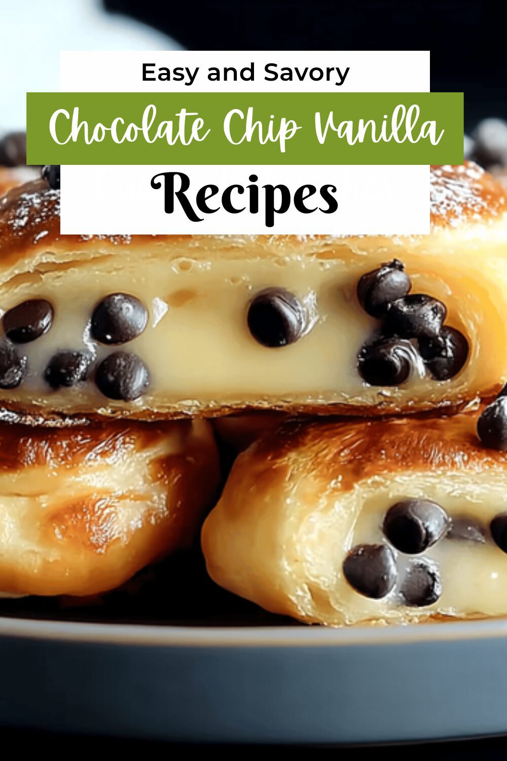 Chocolate Chip Vanilla Custard Brioches