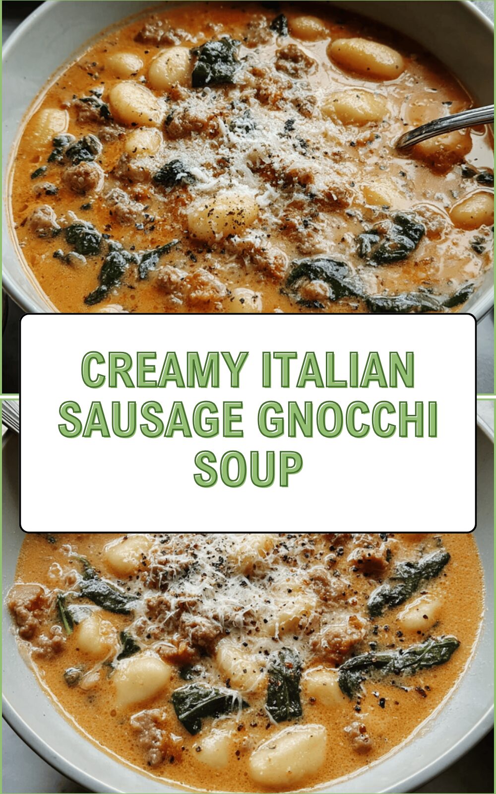 Creamy Italian Sausage Gnocchi Soup