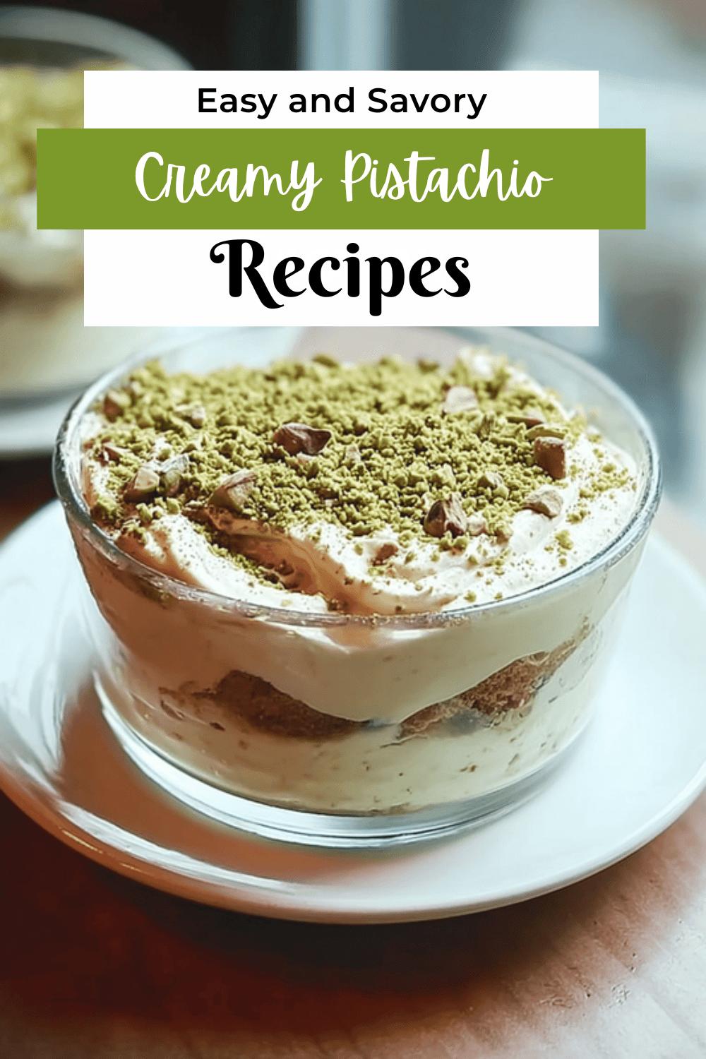 Creamy Pistachio Tiramisu