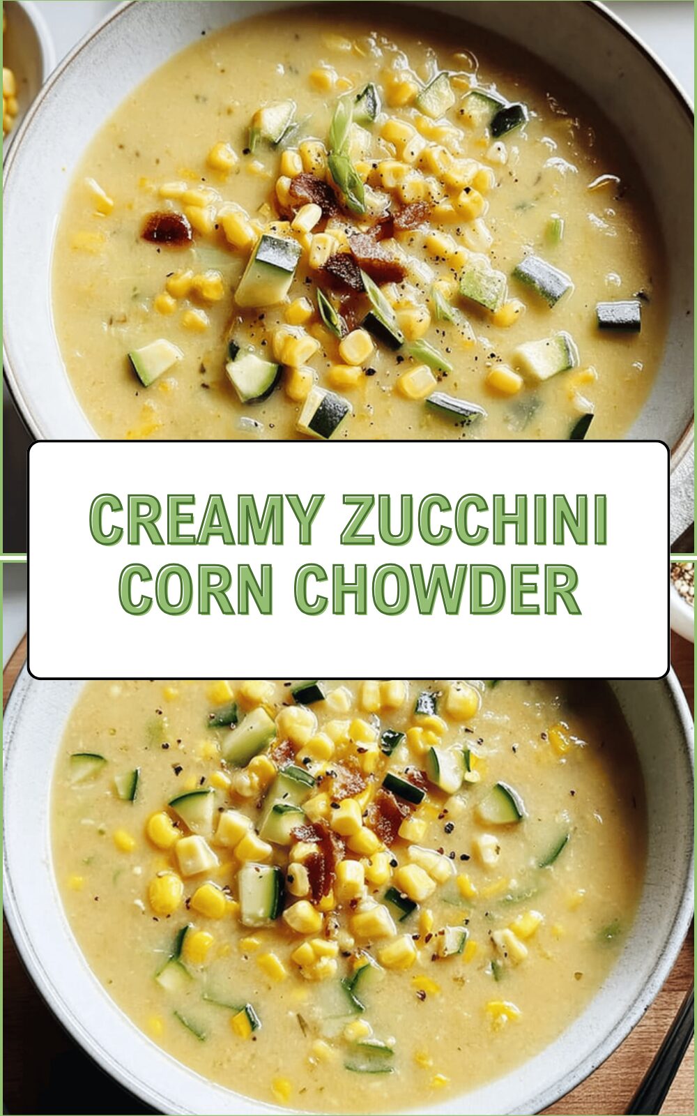 Creamy Zucchini Corn Chowder