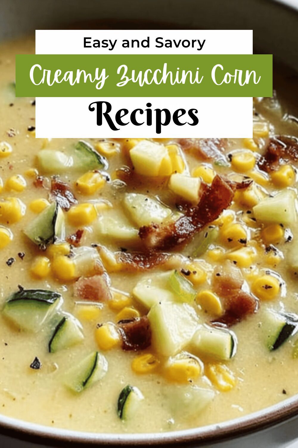 Creamy Zucchini Corn Chowder