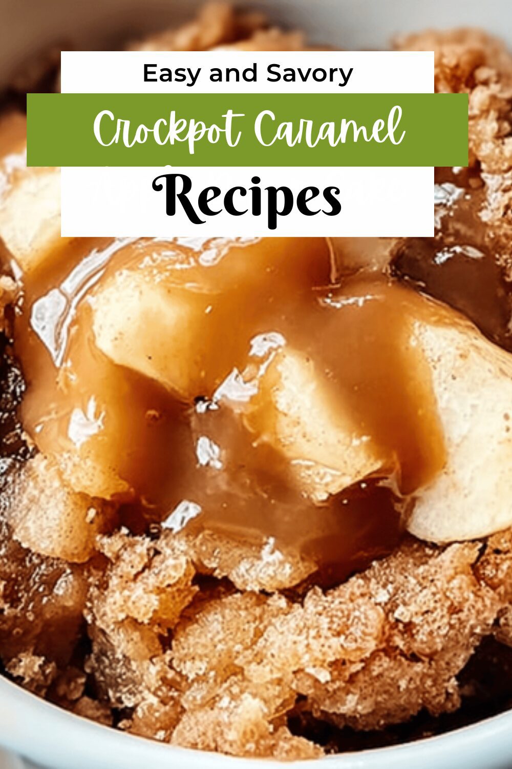 Crockpot Caramel Apple Dump Cake