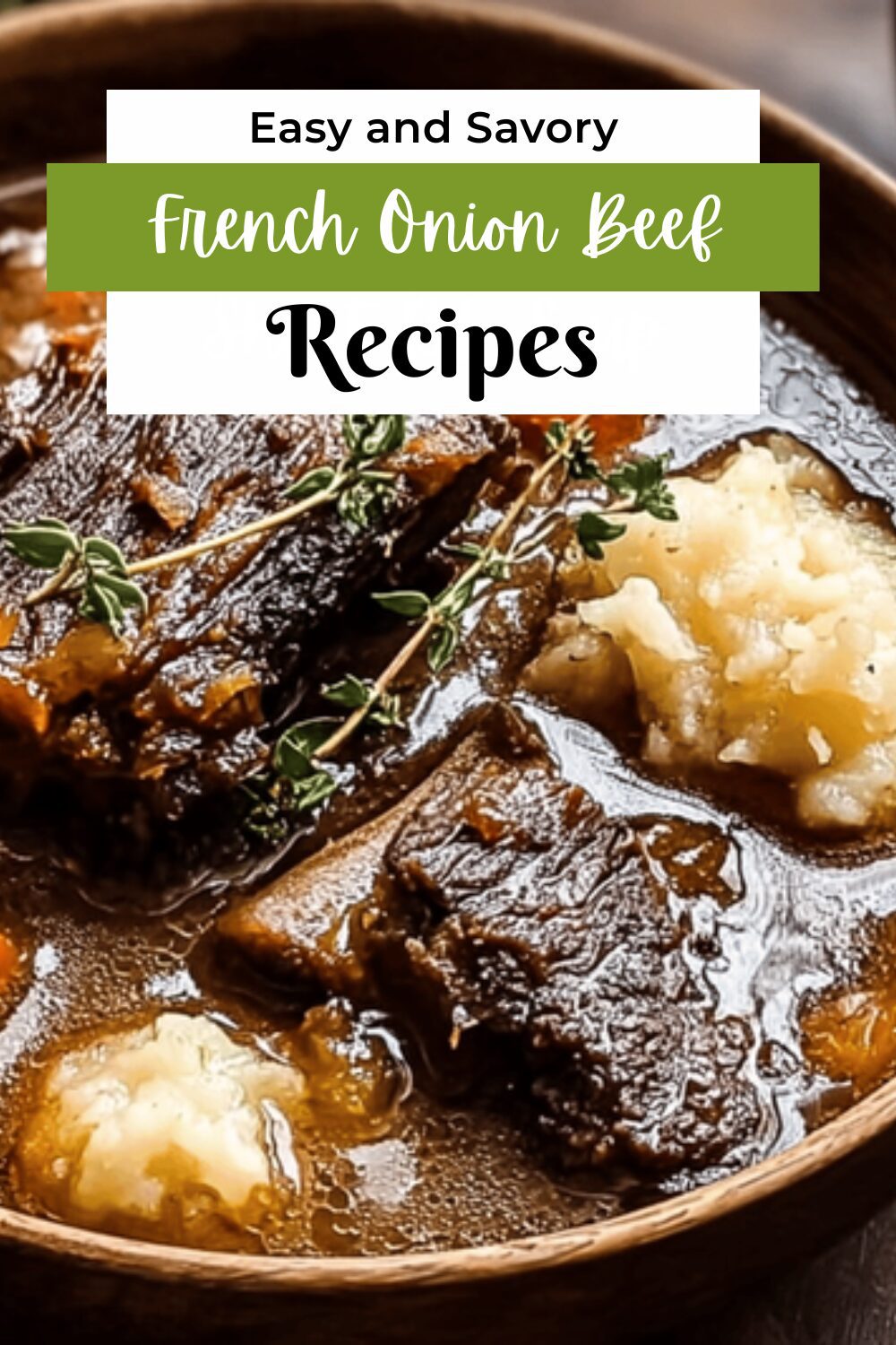 French Onion Beef Short Rib Soup