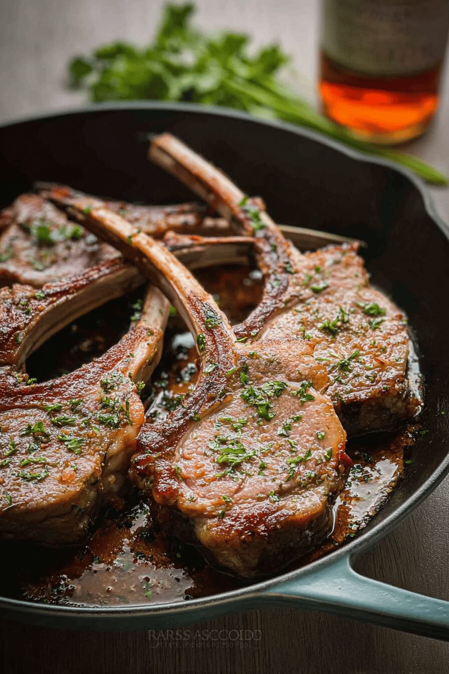 Garlic Herb Crusted Lamb Chops
