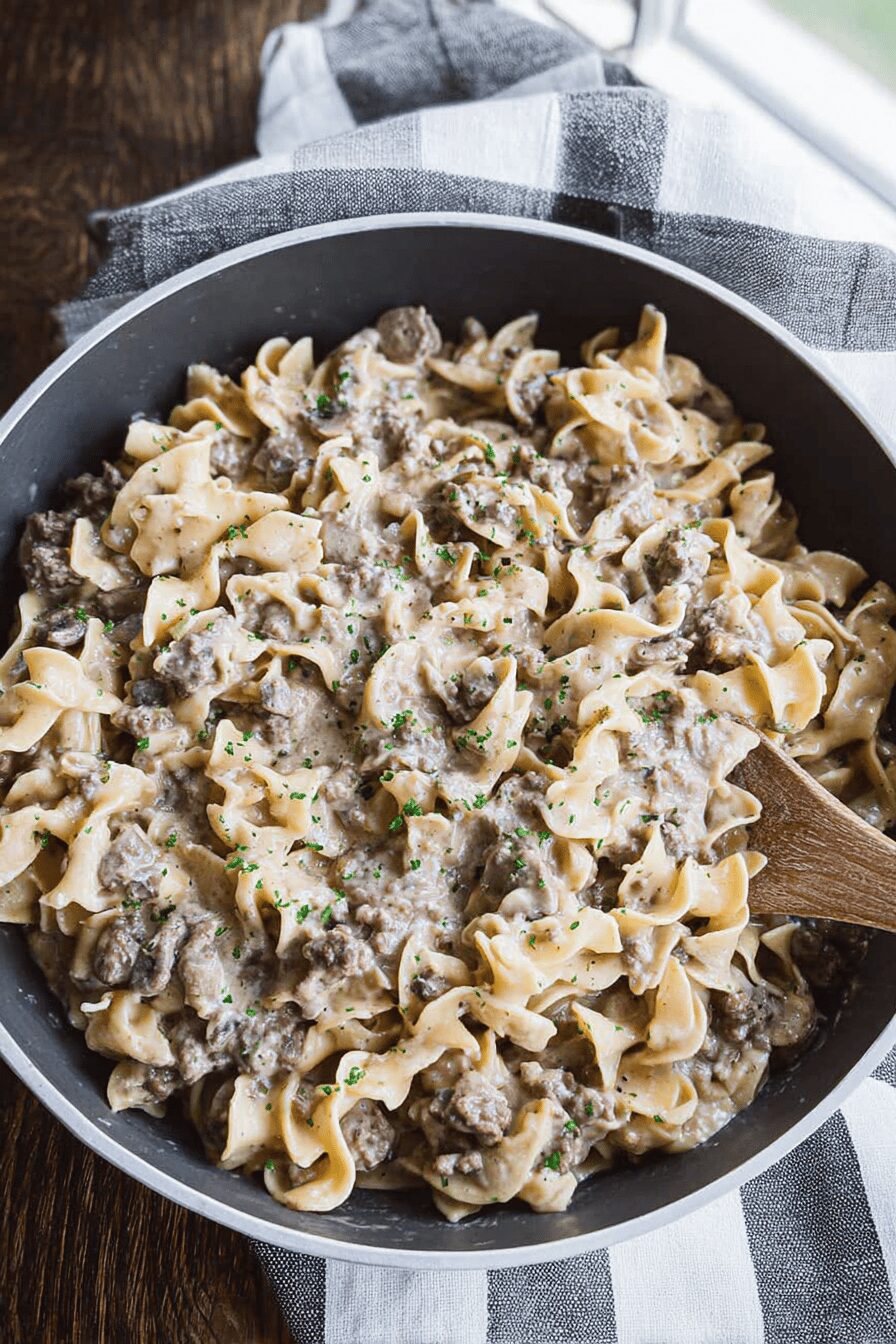 Ground Beef Stroganoff