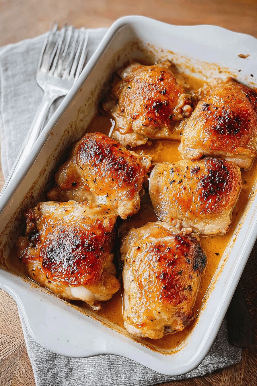 Honey Mustard Chicken Thighs