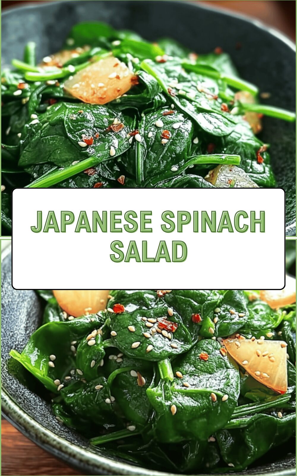 Japanese Spinach Salad With Creamy White Sesame Dressing 6 Japanese Spinach Salad