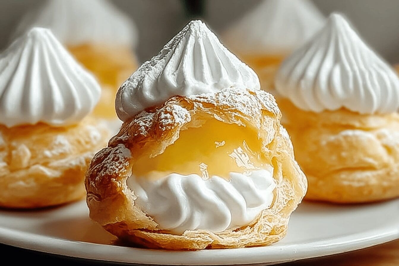 Lemon Square Rice Puffs Lemon Cream Puffs Recipe With Zesty Filling You Will Love