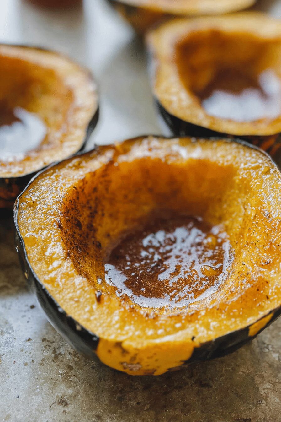 Maple Roasted Acorn Squash Recipe With Sweet And Savory Flavors 6 Maple Roasted Acorn Squash
