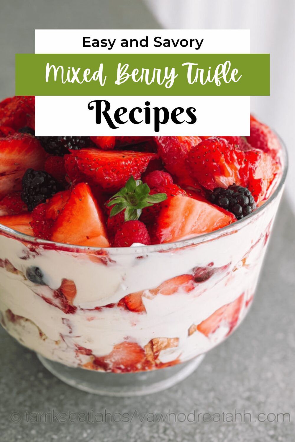 Mixed Summer Berry Trifle Recipe With Fresh Seasonal Fruits 7 Mixed Berry Trifle